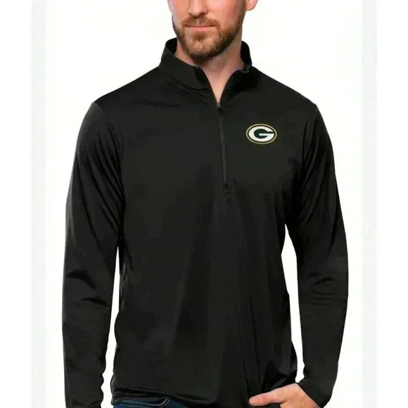 NFL Greenbay Packers half zip-up fleece warm-up Men’s Size XL - Picture 1 of 9